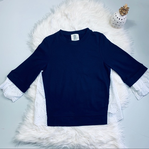 SOLD🍍NEW Anthro. Lili’s closet Reese Eyelet Top - Picture 3 of 5